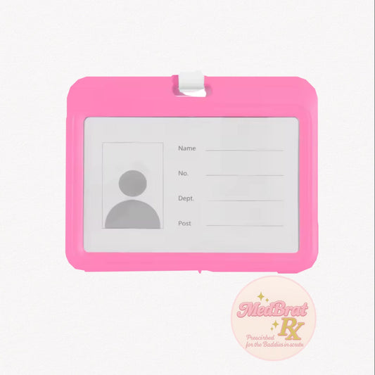 Bubblegum Badge Holder 💗