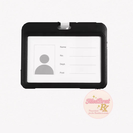 Midnight Badge Holder 🖤